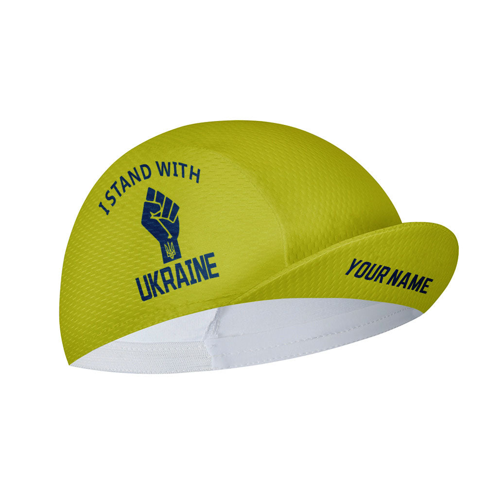 Customized I Stand with Ukraine Unisex Cycling Cap Sports Hats