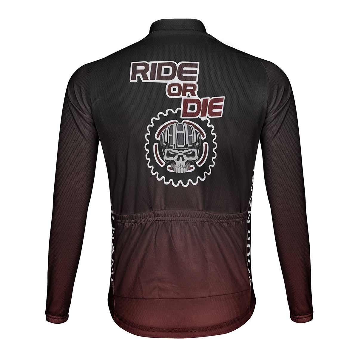 Customized Ride or Die Men's Cycling Jersey Long Sleeve