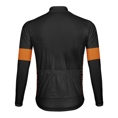 Customized Halloween Men's Winter Thermal Fleece Cycling Jersey Long Sleeve