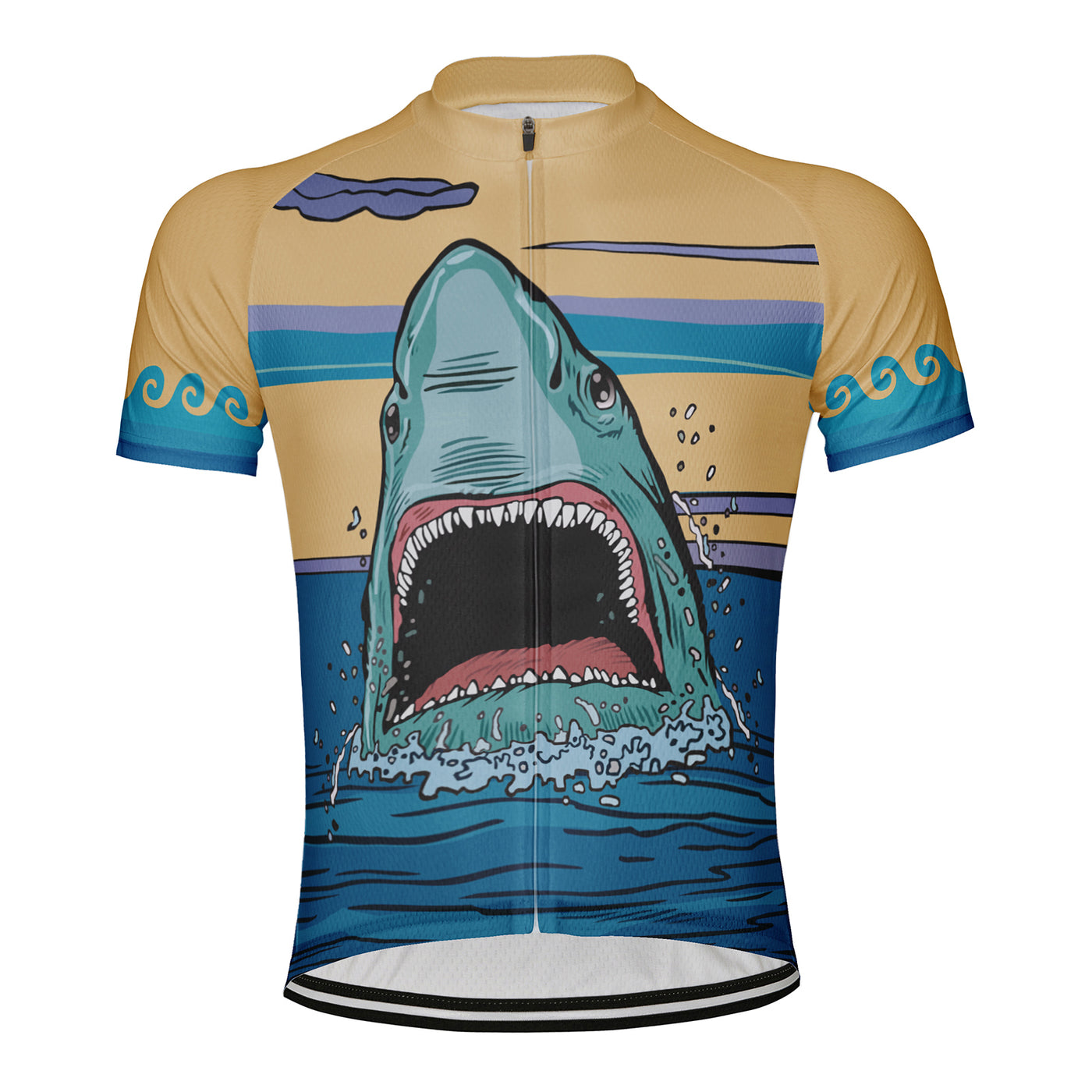 Customized Shark Men's Cycling Jersey Short Sleeve