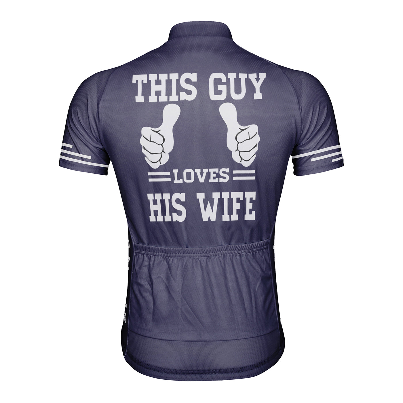 Customized This Guy Loves His Wife Men's Cycling Jersey Short Sleeve