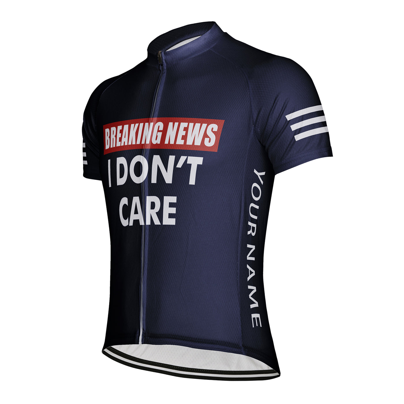 Customized Breaking News I Don't Care Men's Cycling Jersey Short Sleeve