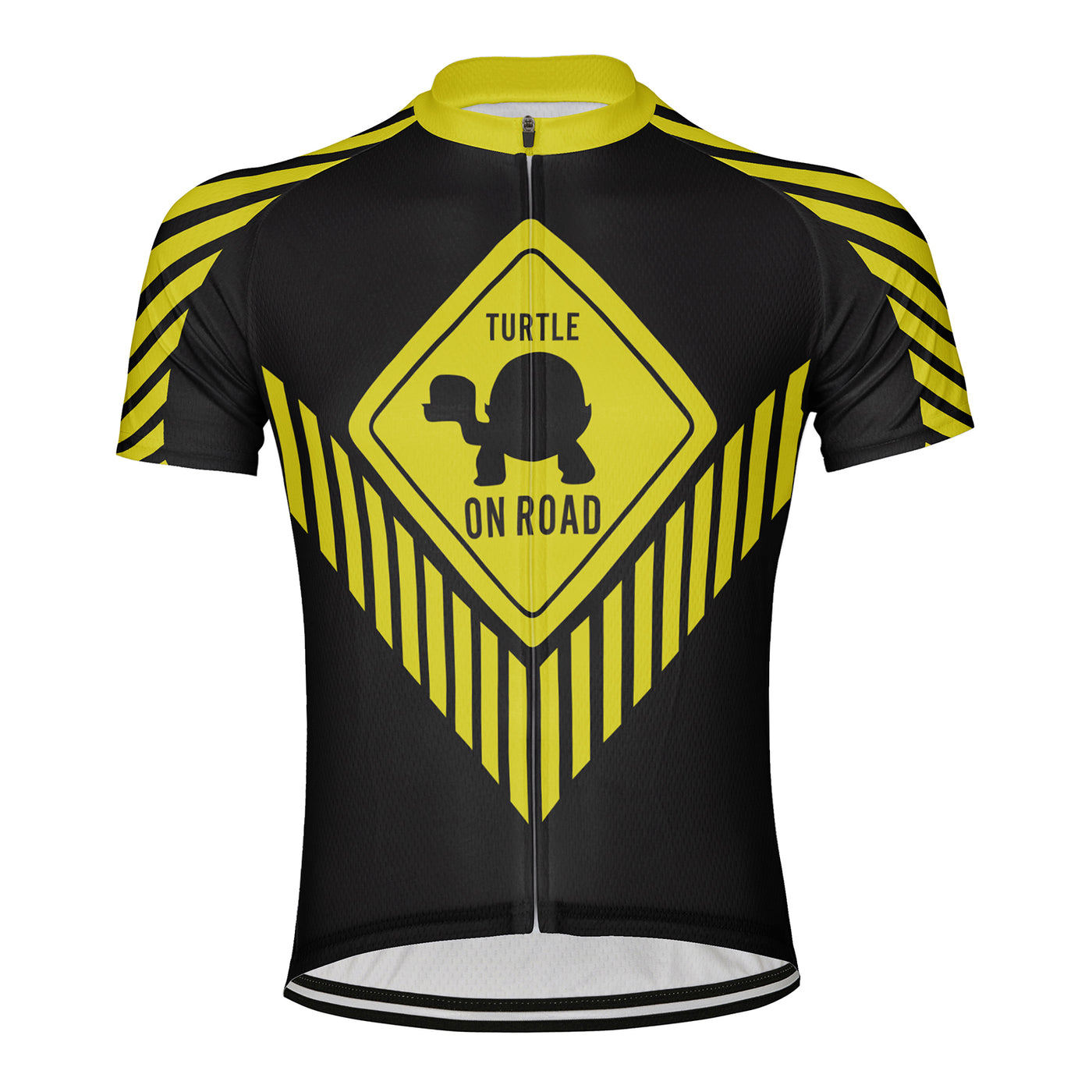 Customized Turtle On Road Men's Cycling Jersey Short Sleeve