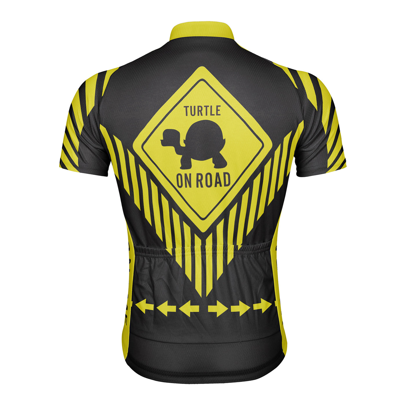 Customized Turtle On Road Men's Cycling Jersey Short Sleeve