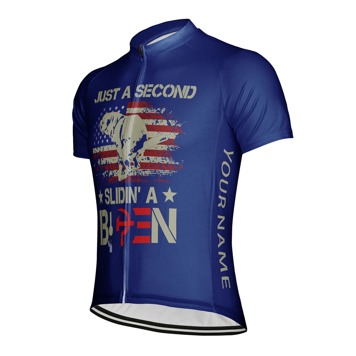 Customized Just A Second Slidin' A Biden Men's Cycling Jersey Short Sleeve