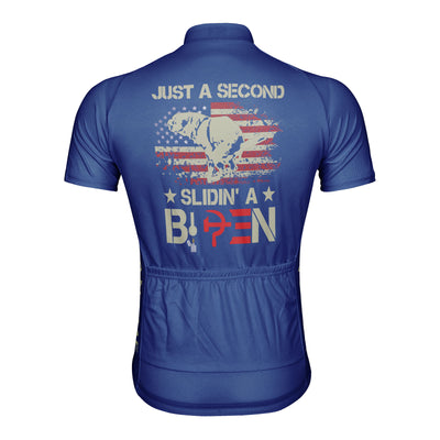 Customized Just A Second Slidin' A Biden Men's Cycling Jersey Short Sleeve
