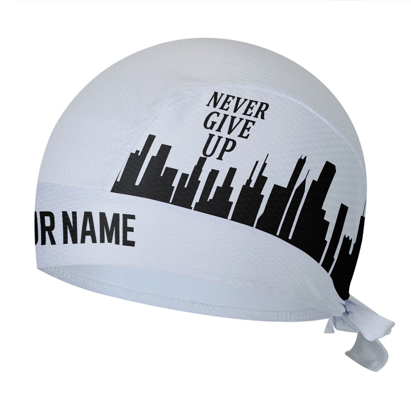 Customized Never Give Up Cycling Scarf Sports Hats