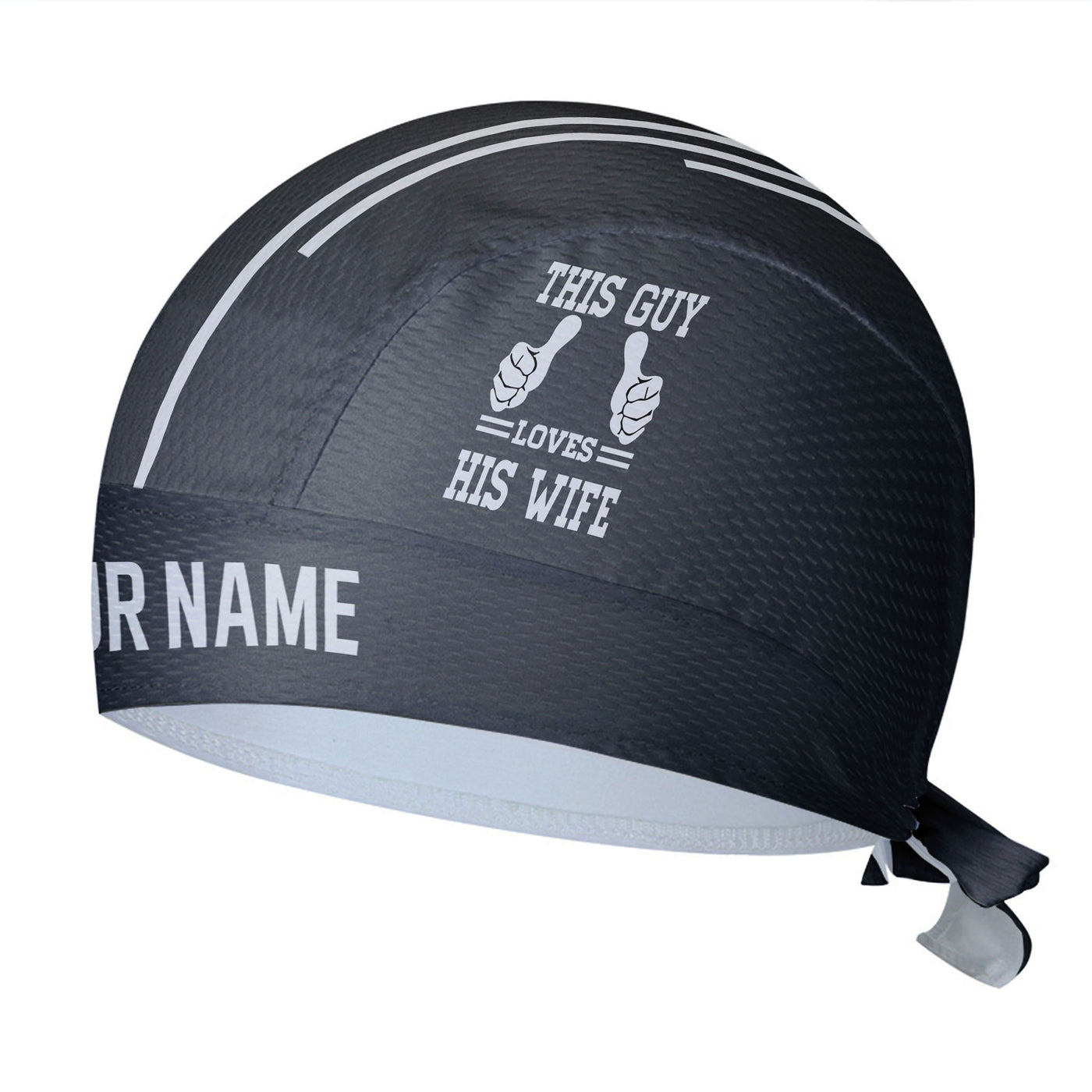Customized This Guy Loves His Wife Cycling Scarf Sports Hats