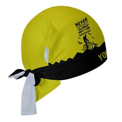 Customized Old Man with A Mountain Bike Cycling Scarf Sports Hats