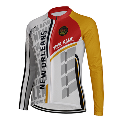 Customized New Orleans Women's Cycling Jersey Long Sleeve
