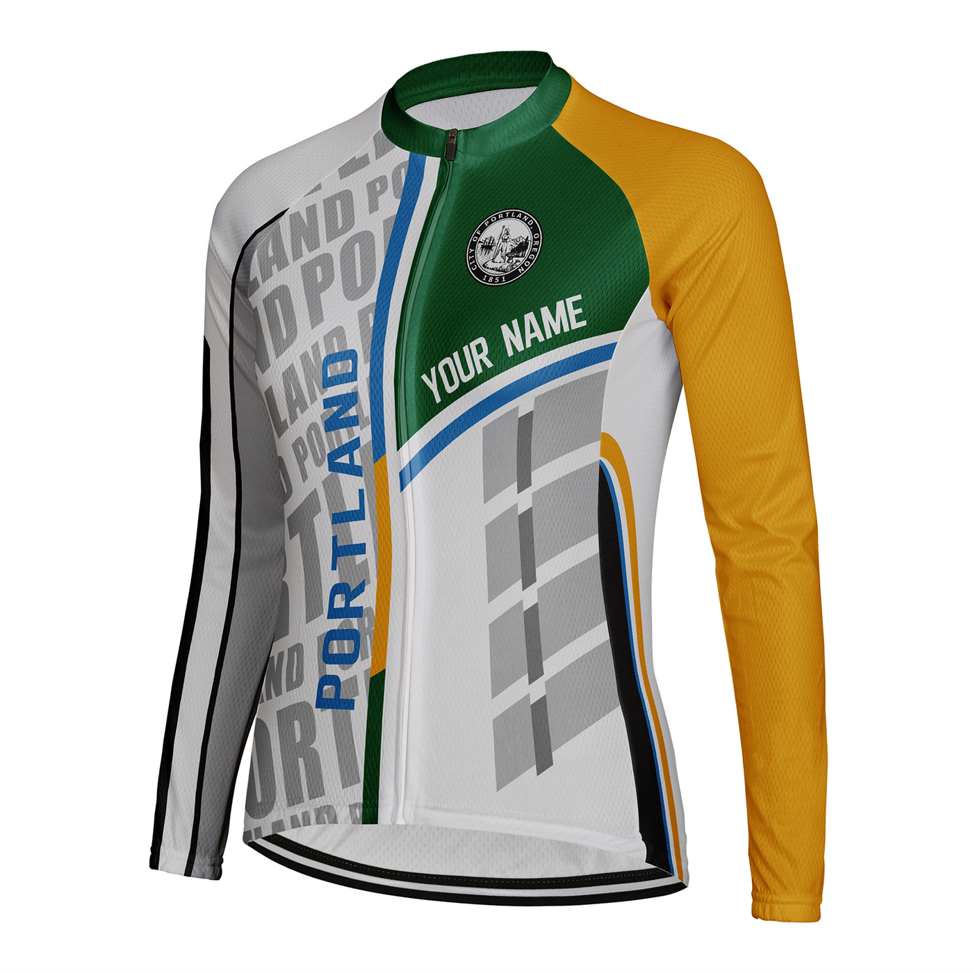 Customized Portland Women's Cycling Jersey Long Sleeve