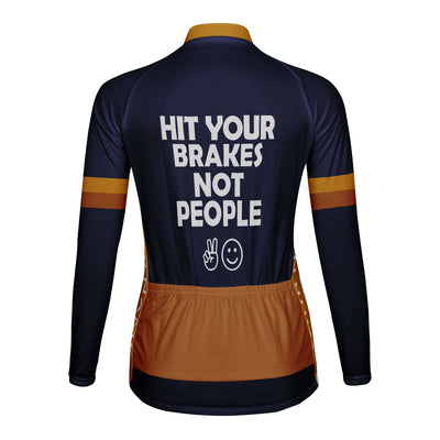 Customized Smile Women's Cycling Jersey Long Sleeve