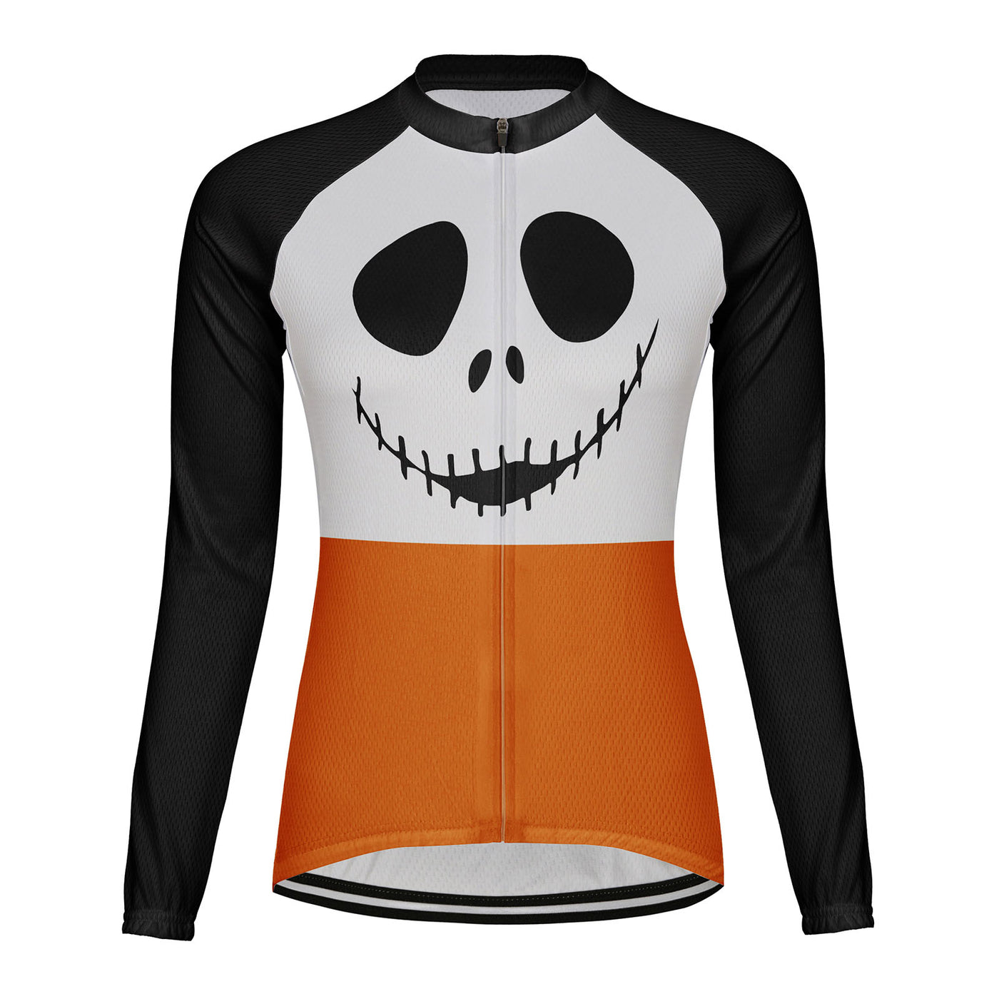 Customized Halloween Women's Thermal Fleece Cycling Jersey Long Sleeve