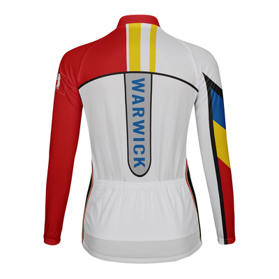 Customized Warwick Women's Thermal Fleece Cycling Jersey Long Sleeve