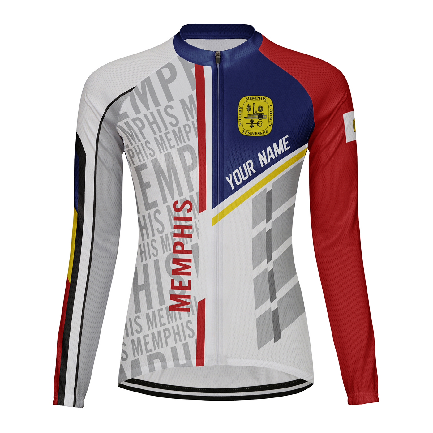 Customized Memphis Women's Cycling Jersey Long Sleeve