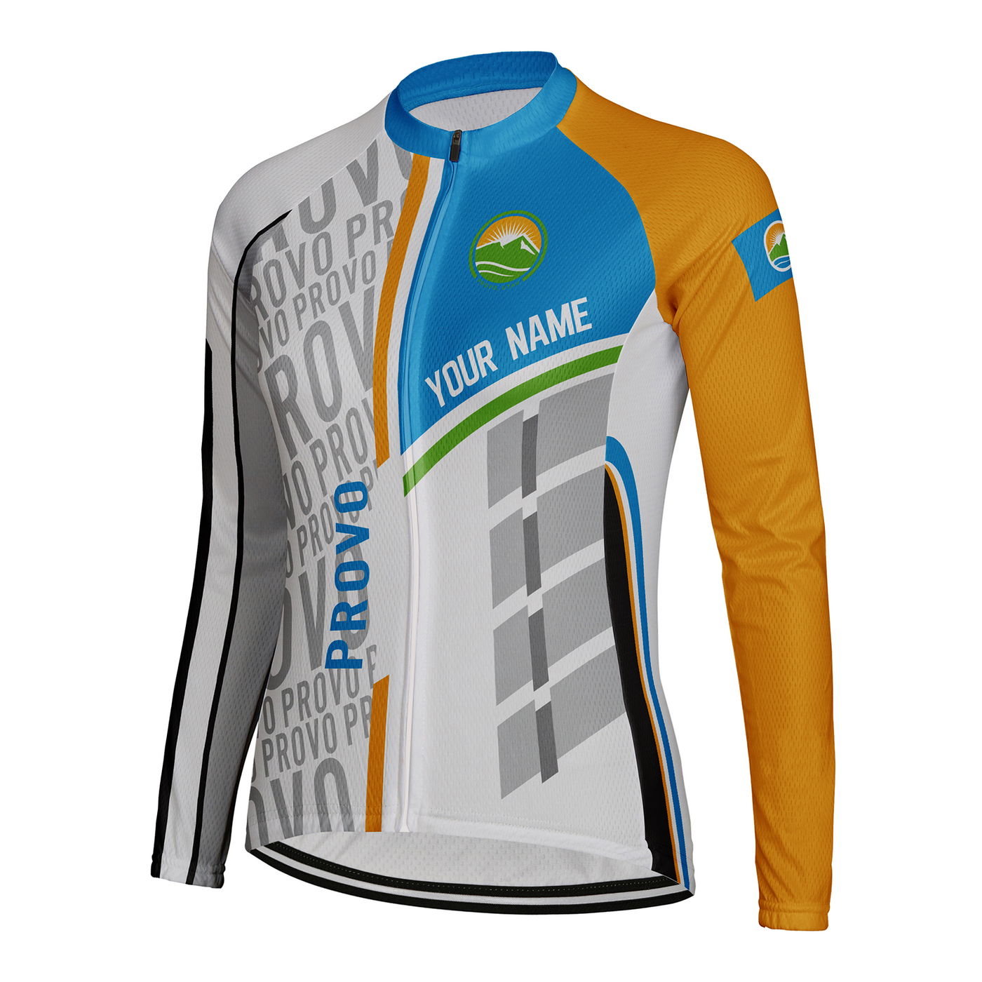 Customized Provo Women's Thermal Fleece Cycling Jersey Long Sleeve