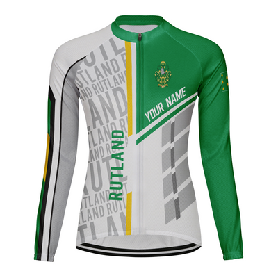Customized Rutland Women's Thermal Fleece Cycling Jersey Long Sleeve