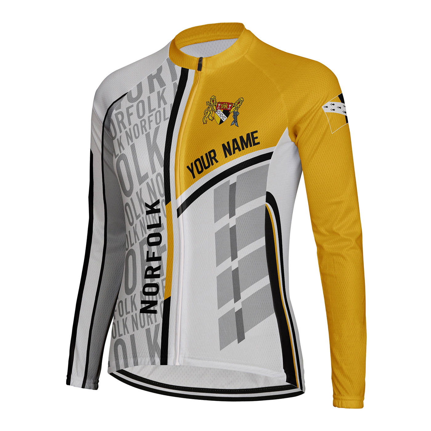Customized Norfolk Women's Cycling Jersey Long Sleeve