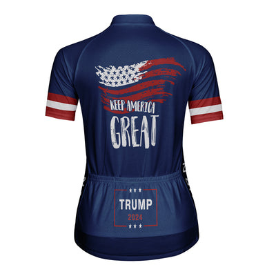 Customized Trump 2024 Women's Cycling Jersey Short Sleeve