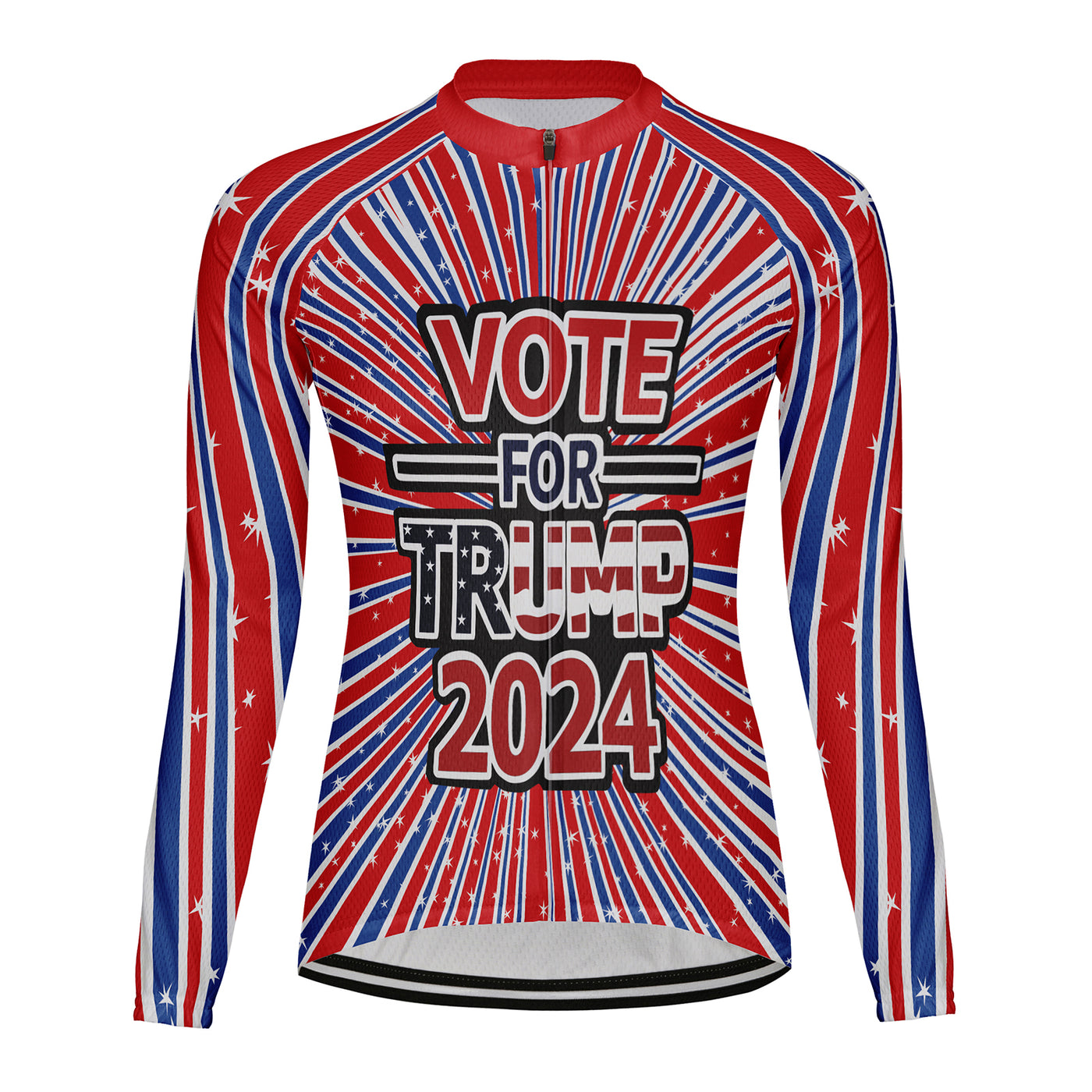 Customized Trump 2024 Women's Cycling Jersey Long Sleeve