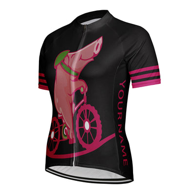 Customized Pig Women's Cycling Jersey Short Sleeve
