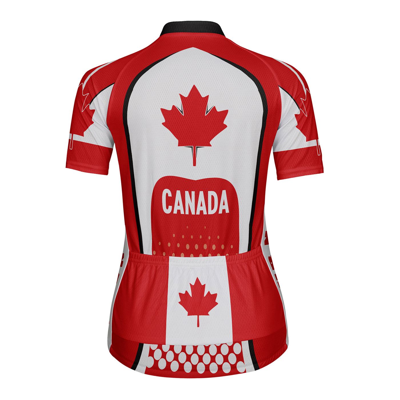 Customized Canada Women's Cycling Jersey Short Sleeve