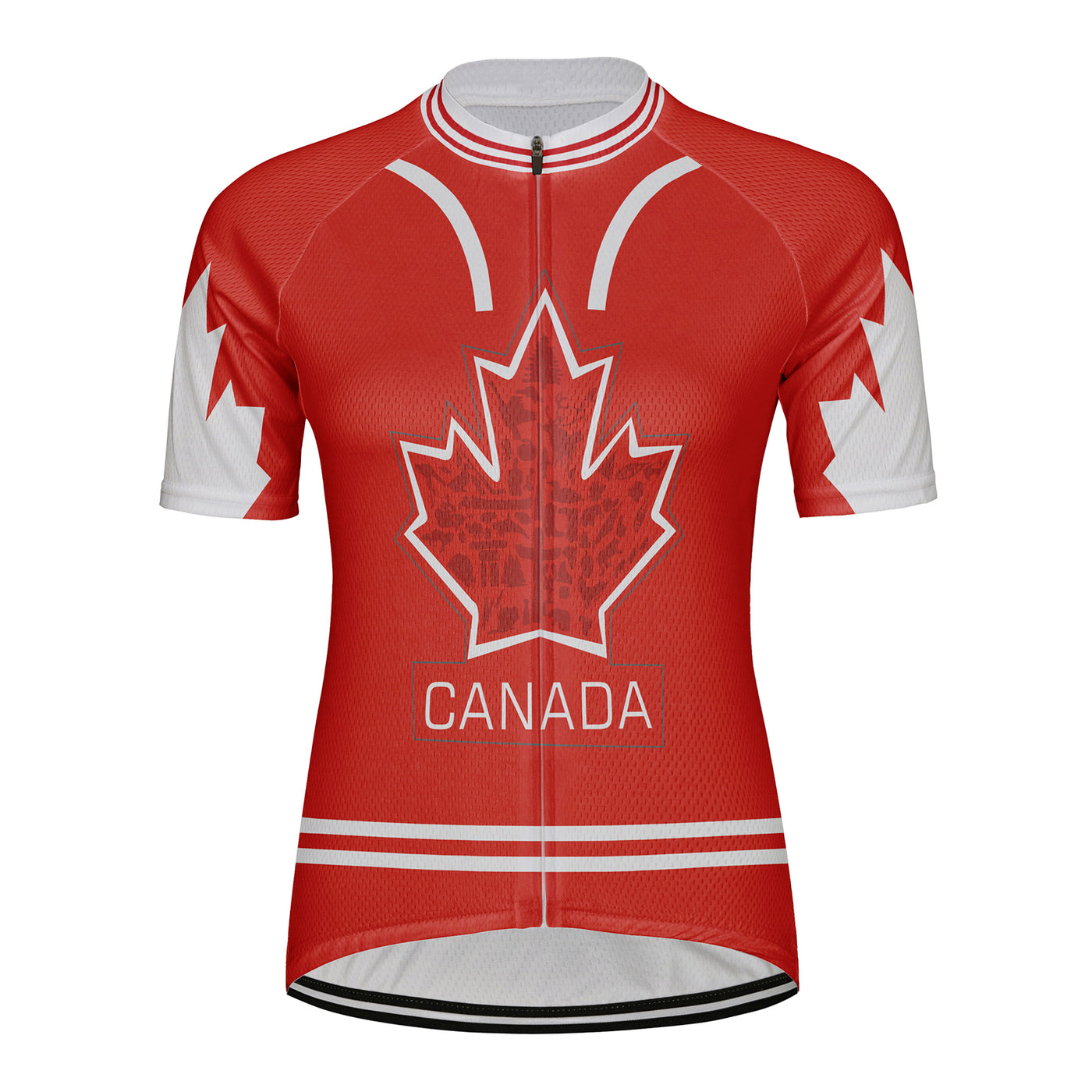 Customized Canada Women's Cycling Jersey Short Sleeve