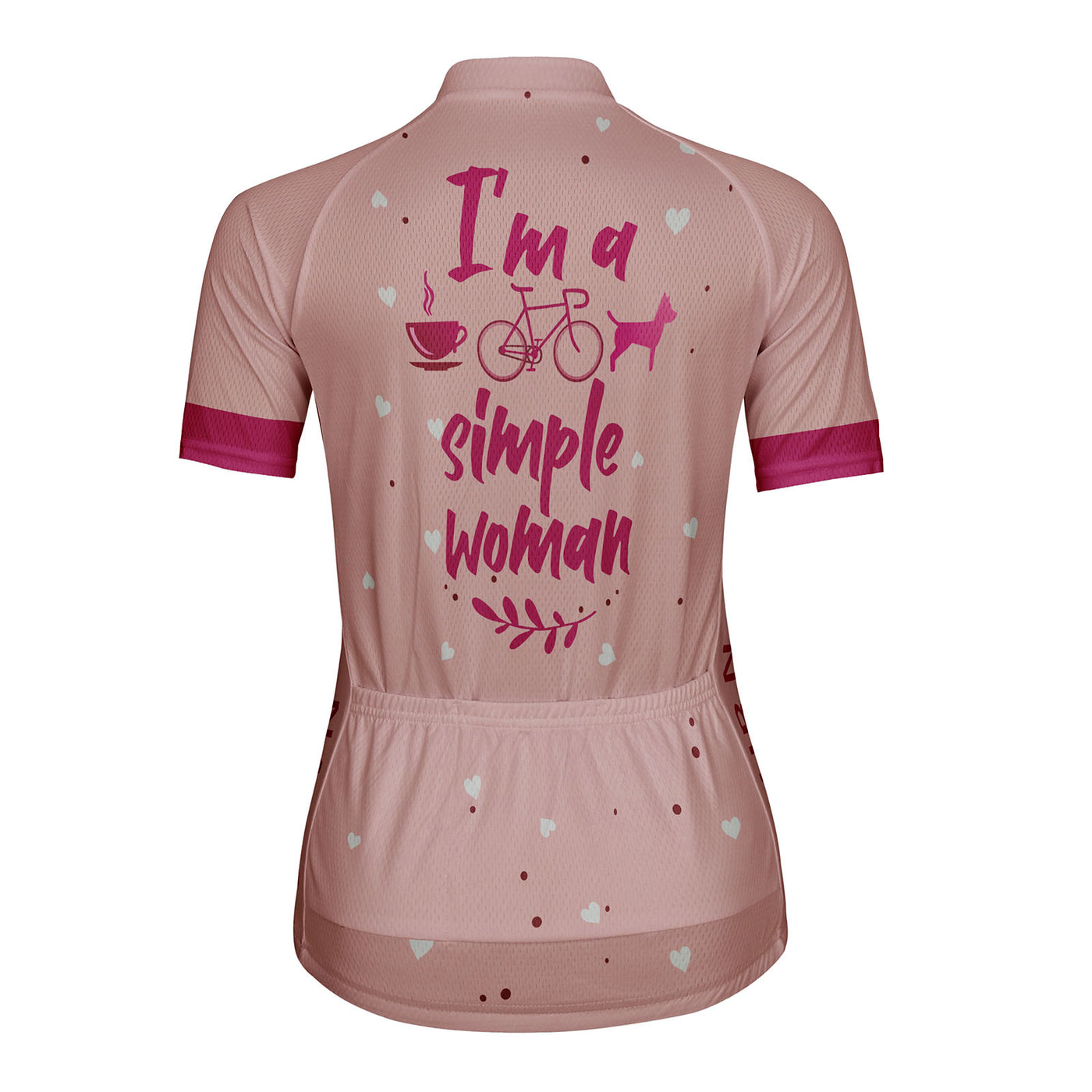 Customized Simple Women's Cycling Jersey Short Sleeve