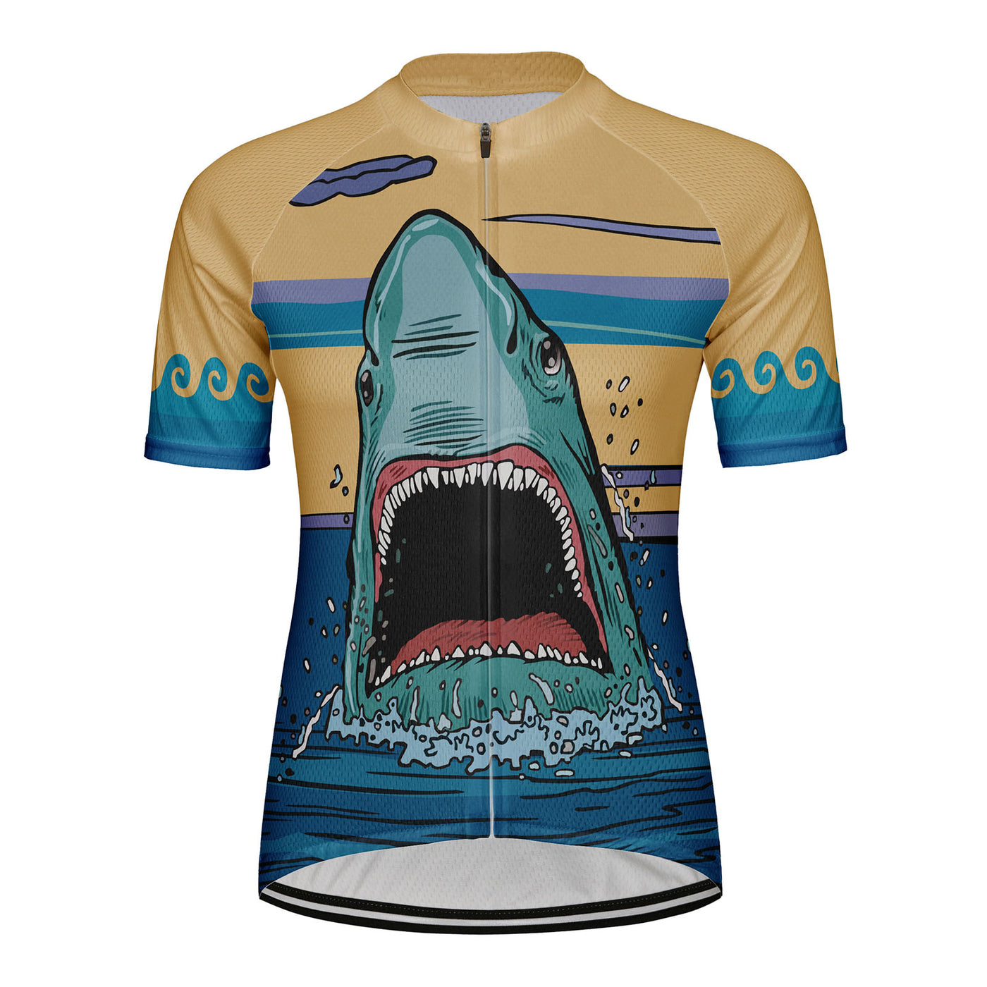 Customized Shark Women's Cycling Jersey Short Sleeve