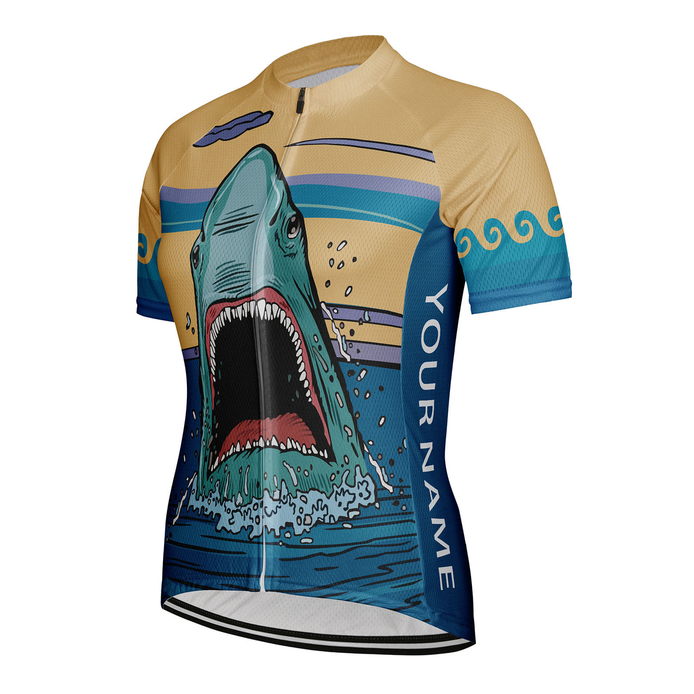 Customized Shark Women's Cycling Jersey Short Sleeve