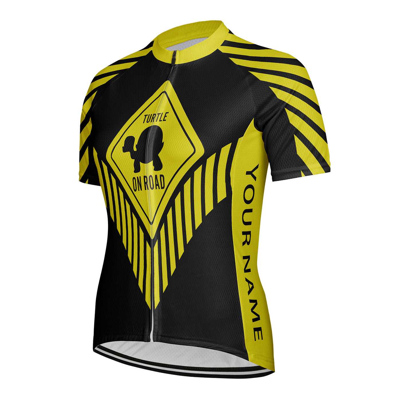 Customized Turtle On Road Women's Cycling Jersey Short Sleeve
