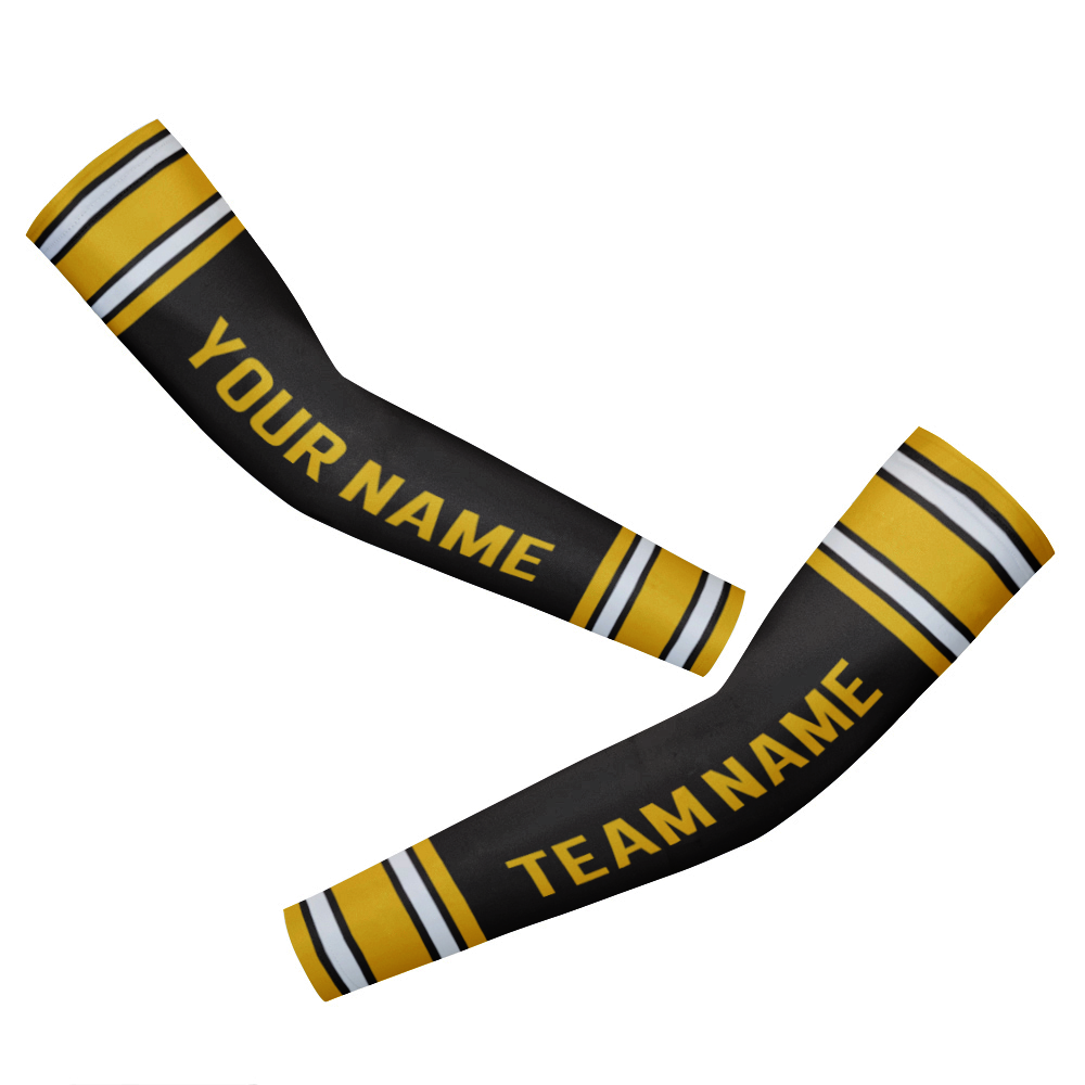 Customized Pittsburgh Team Cycling Arm Warmers Arm Sleeves