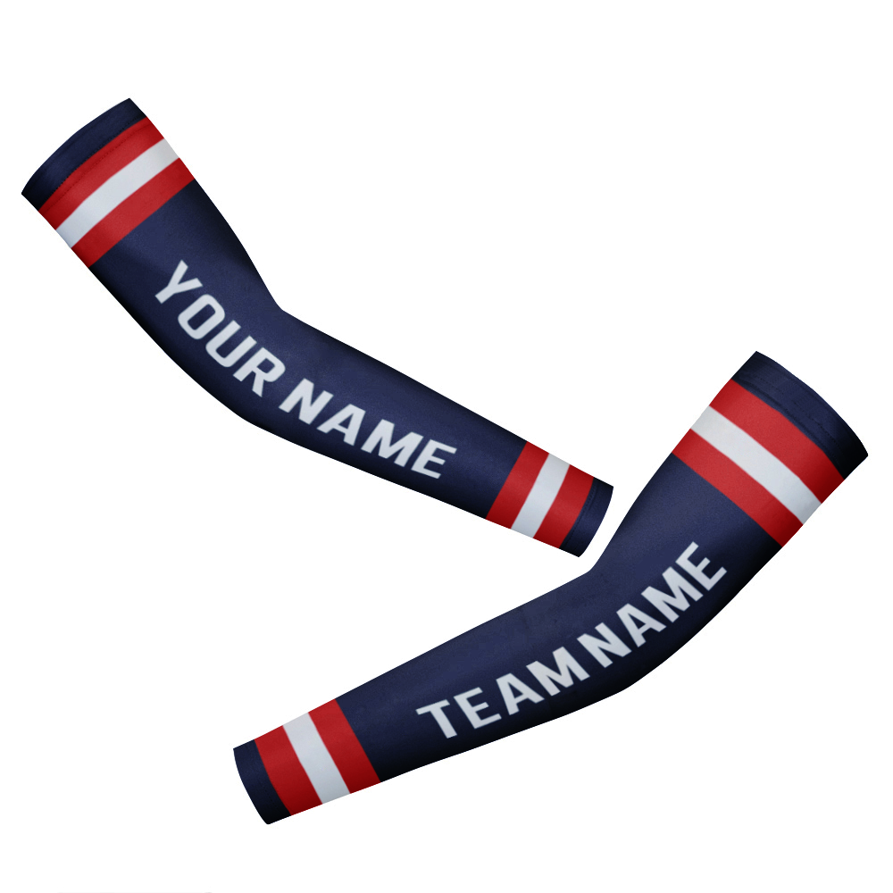 Customized New England Team Cycling Arm Warmers Arm Sleeves