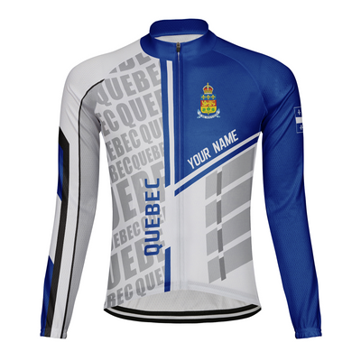 Customized Quebec Men's Cycling Jersey Long Sleeve