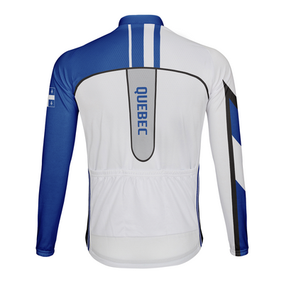 Customized Quebec Men's Cycling Jersey Long Sleeve