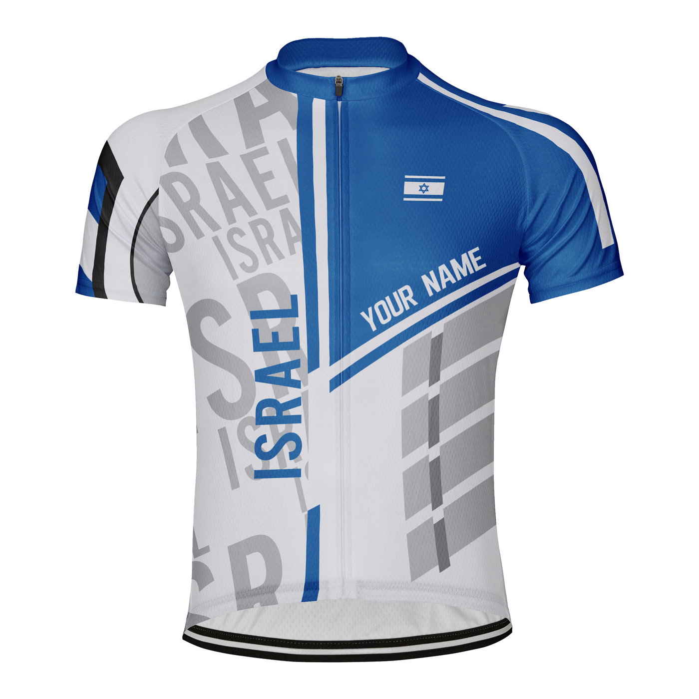 Customized Israel Men's Cycling Jersey Short Sleeve