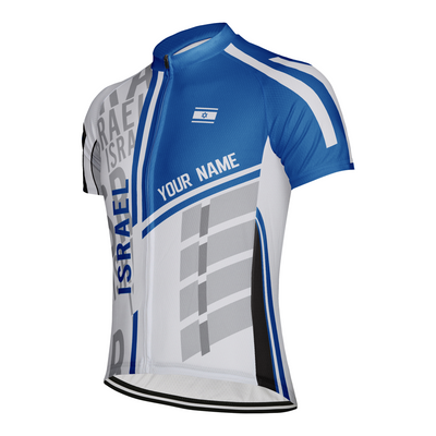 Customized Israel Men's Cycling Jersey Short Sleeve