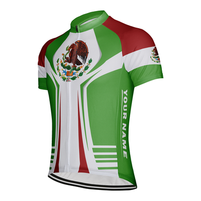 Customized Mexico Men's Cycling Jersey Short Sleeve