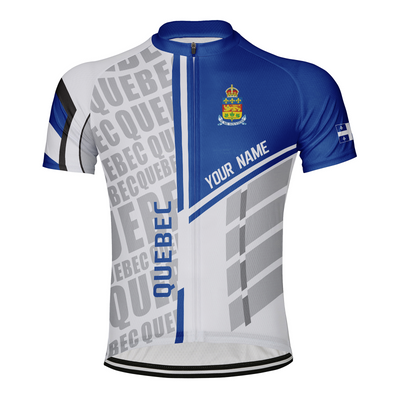 Customized Quebec Men's Cycling Jersey Short Sleeve
