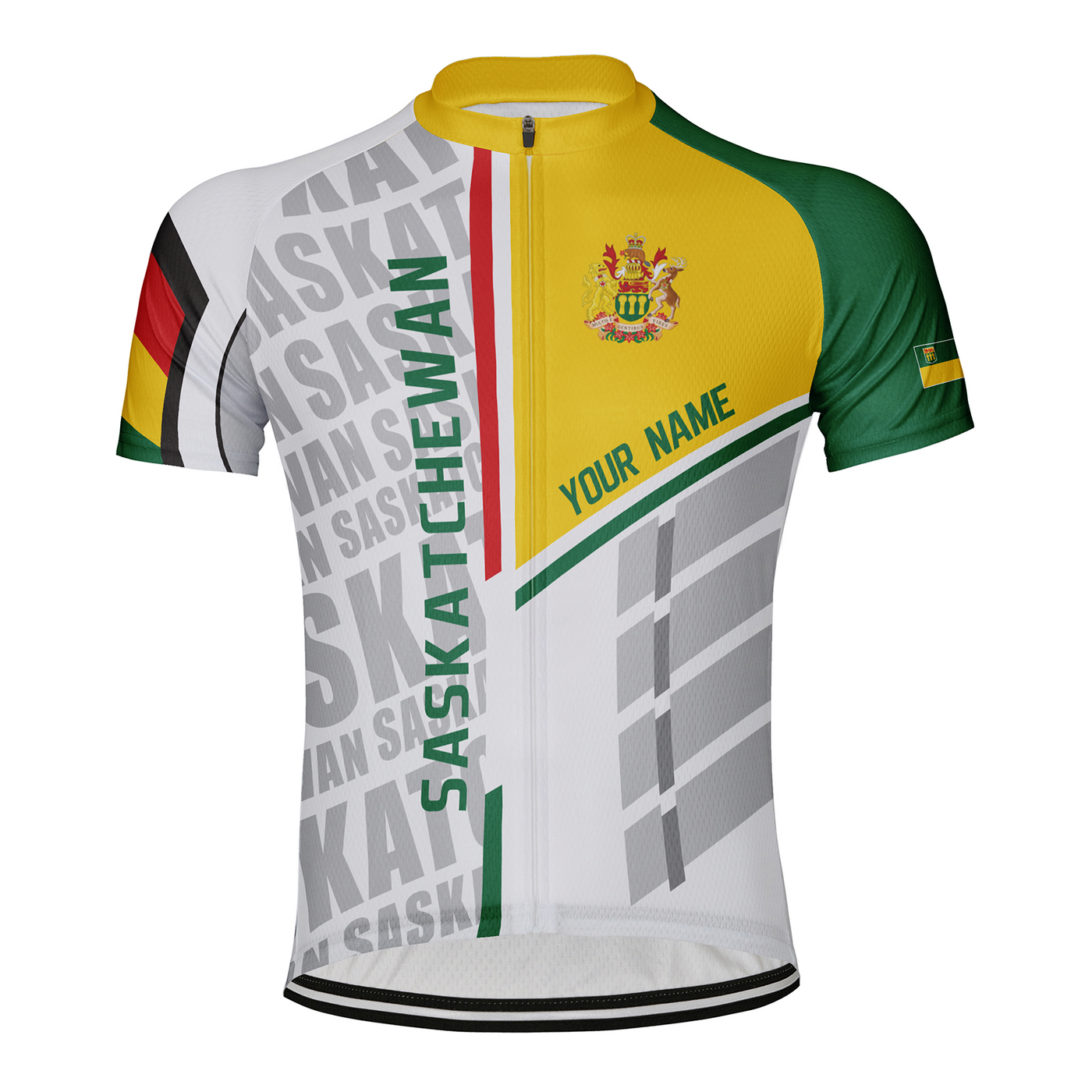 Customized Saskatchewan Men's Cycling Jersey Short Sleeve