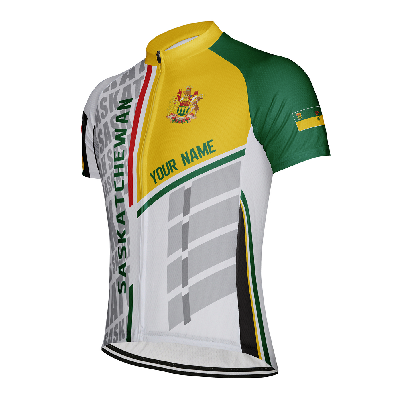 Customized Saskatchewan Men's Cycling Jersey Short Sleeve