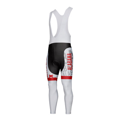 Customized Alabama Unisex Thermal Fleece Cycling Bib Tights Long Pants
