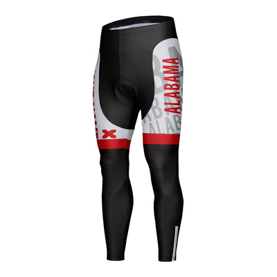 Customized Alabama Unisex Thermal Fleece Cycling Tights Long Pants