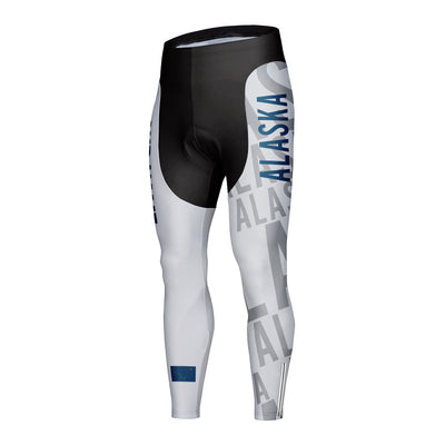 Customized Alaska Unisex Thermal Fleece Cycling Tights Long Pants