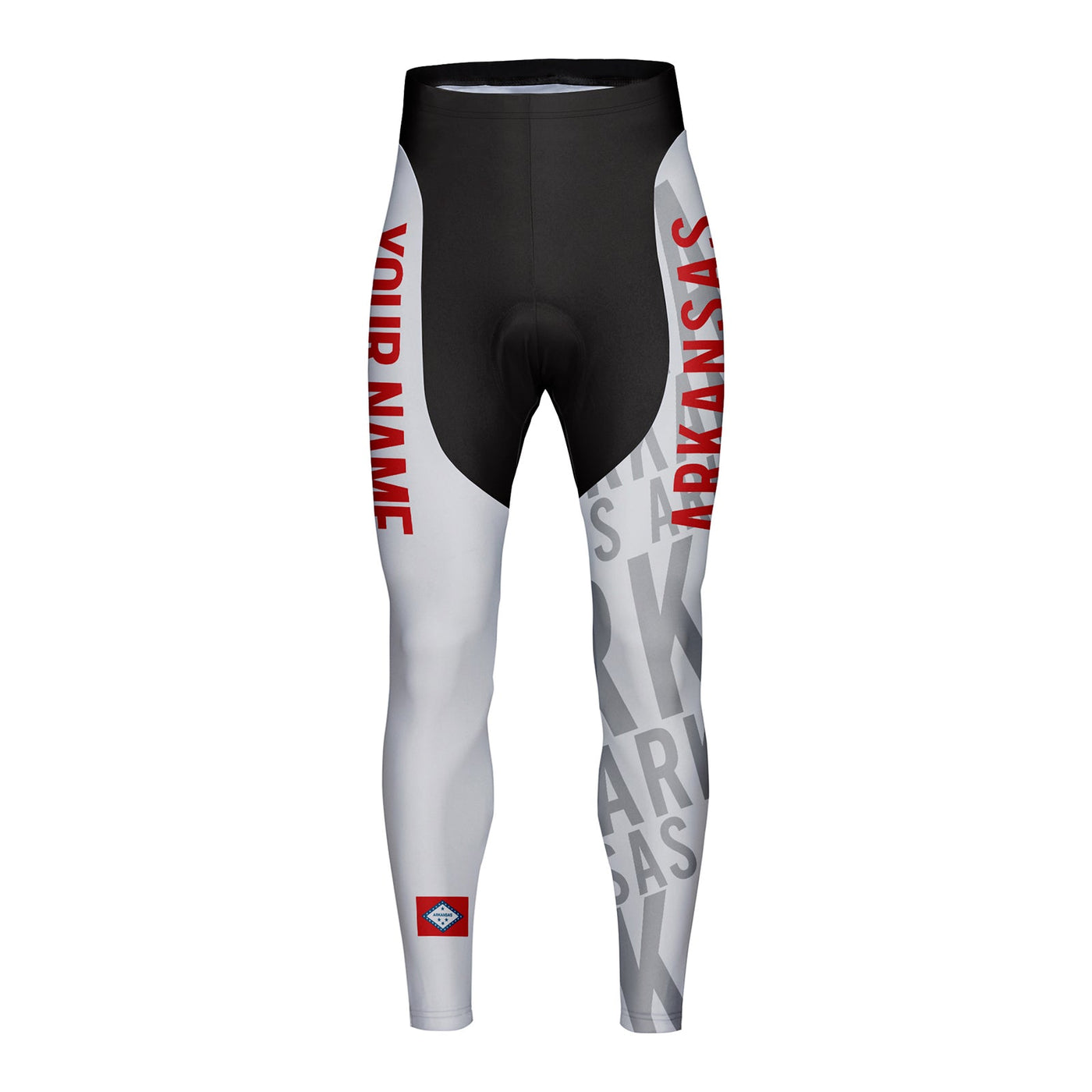 Customized Arkansas Unisex Thermal Fleece Cycling Tights Long Pants