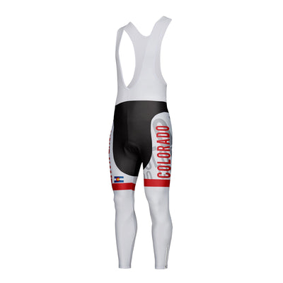 Customized Colorado Unisex Thermal Fleece Cycling Bib Tights Long Pants