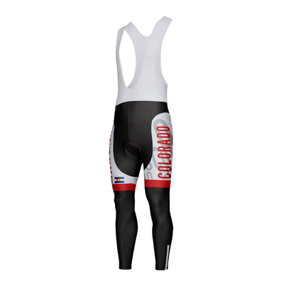 Customized Colorado Unisex Thermal Fleece Cycling Bib Tights Long Pants