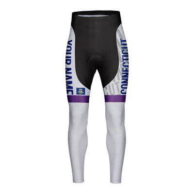 Customized Connecticut Unisex Thermal Fleece Cycling Tights Long Pants