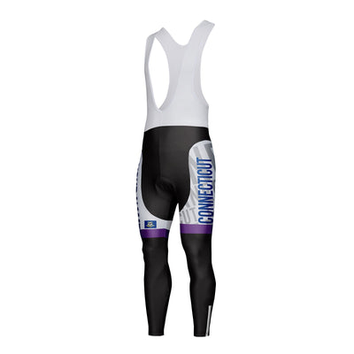 Customized Connecticut Unisex Thermal Fleece Cycling Bib Tights Long Pants
