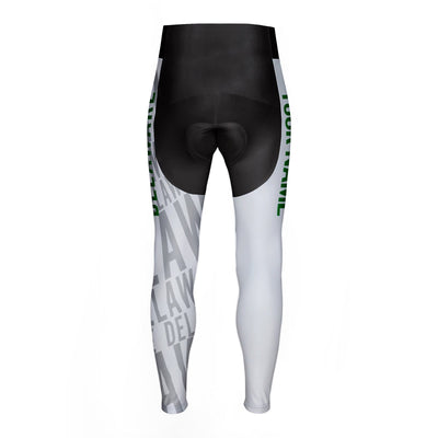 Customized Delaware Unisex Thermal Fleece Cycling Tights Long Pants